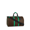 Louis Vuitton Keepall Bandouliere 50 Brown And Mint Line Macassar Canvas M46259