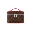 Louis Vuitton Nice Mini Monogram Canvas Red 20Cm M46766