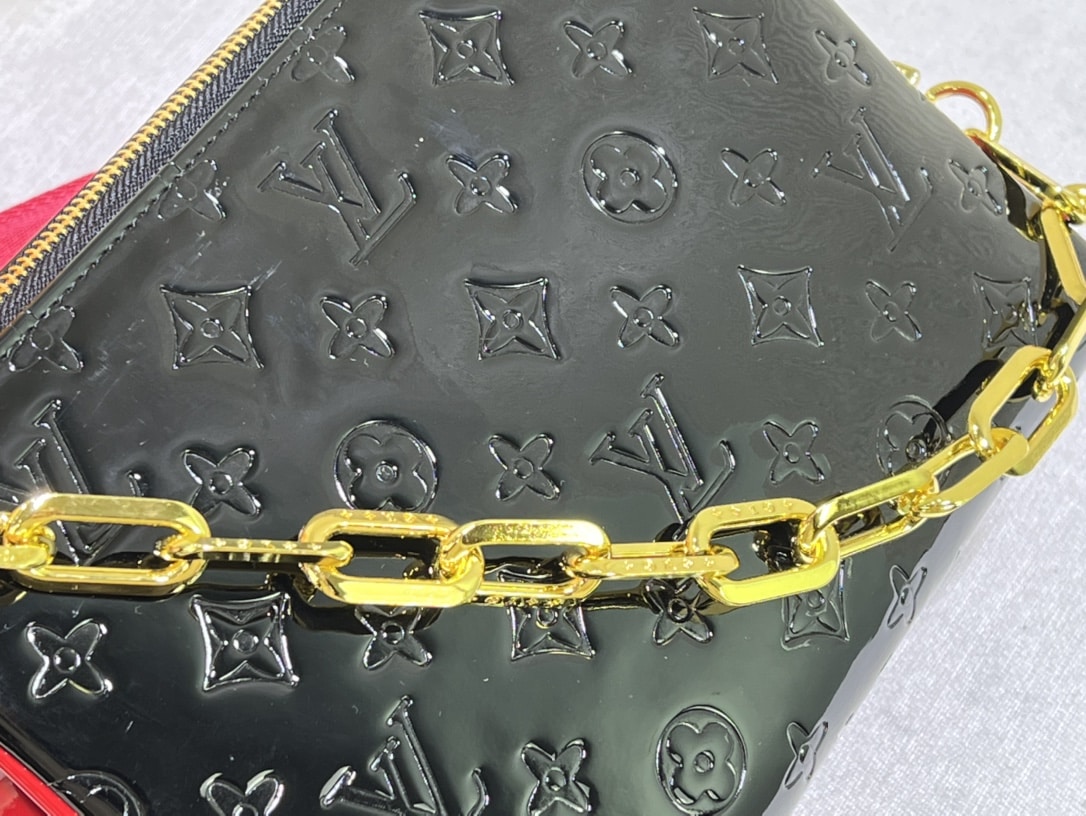 Louis Vuitton Coussin Pm Bag Black Red 26Cm - Image 5