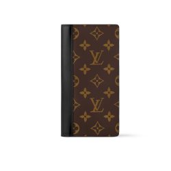 Louis Vuitton Brazza Wallet Monogram Macassar Brown 19Cm M69410