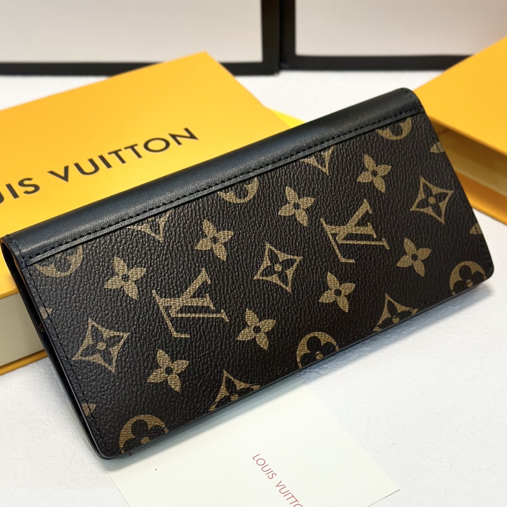 Louis Vuitton Brazza Wallet Monogram Macassar Brown 19Cm M69410 - Image 8