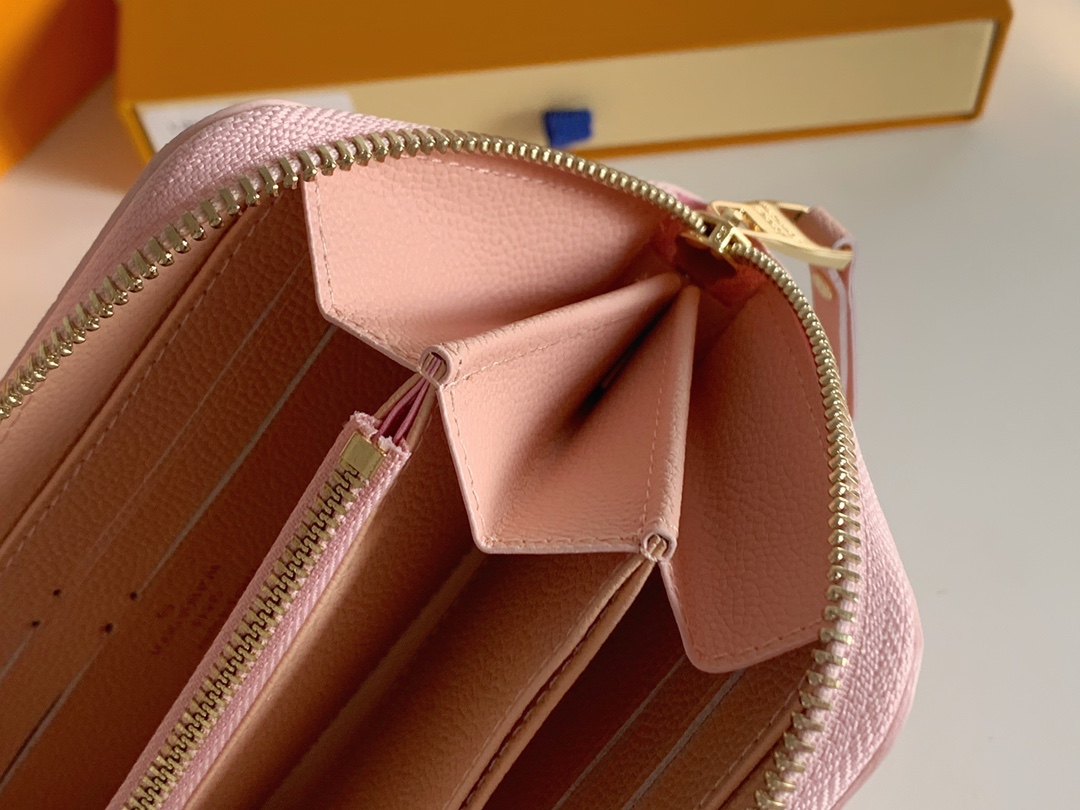 Louis Vuitton Zippy Wallet Pink 19Cm - Image 8