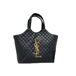 Saint Laurent Icare Shopping Bag In Quilted Lambskin 40Cm