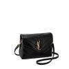 Saint Laurent Loulou Toy Strap Bag In Quilted Y Leather Black 678401Dv7071000
