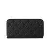 Louis Vuitton Zippy Wallet Black 19Cm M61864