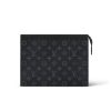 Louis Vuitton Pochette Voyage Mm Monogram Eclipse 27Cm M61692
