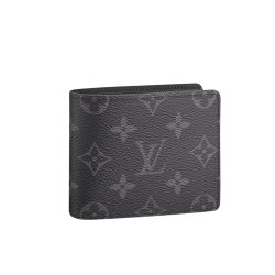Louis Vuitton Amerigo Wallet Monogram Canvas In Black 11Cm N60053
