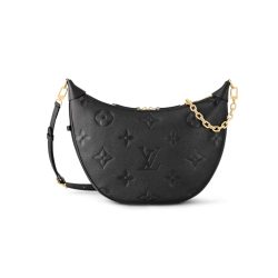 Lousi Vuitton Loop Hobo Monogram Empreinte Black 37Cm M46739