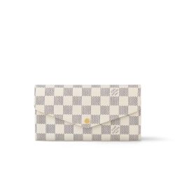 Louis Vuitton Sarah Wallet Damier Azur 19Cm N63208