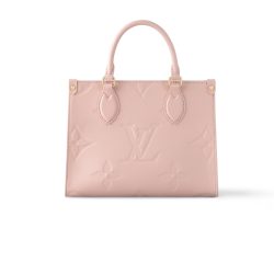 Louis Vuitton Onthego Pm Monogram Empreinte Pink Opale 25Cm M47135
