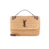Saint Laurent Niki Medium Chain Bag In Raffia And Leather Natural 27Cm 633187Gg66W7069