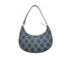 Celine Ava Triomphe Bag Half Moon In Denim Blue 25Cm