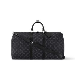 Louis Vuitton Keepall Bandouliere 55 Monogram Eclipse M40605
