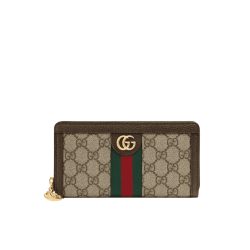 Gucci Ophidia Zip Around Wallet 19.5Cm Brown 523154 96Iwg 8745