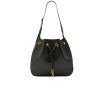 Saint Laurent Paris Vii Flat Hobo Bag In Smooth Leather Bag Black 23Cm