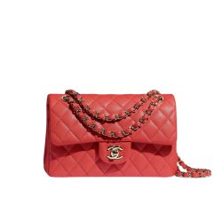 Chanel Classic Handbag Red A01112