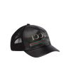 Gucci GG Print Leather Baseball Cap Black