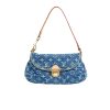 Louis Vuitton Pleaty Handbag Monogram Denim Blue 26Cm M95050