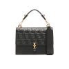 Fendi Logo Embossed Kan I Black 24Cm