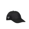 Prada Renylon Baseball Cap Black