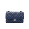 Chanel Medium Double Flap 23Cm Navy Blue A01113
