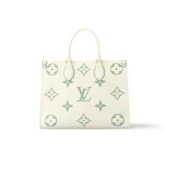 Louis Vuitton Onthego Mm Bag Latte And Matcha 34Cm