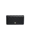 Chanel Black Caviar Leather Classic Long Flap Wallet 19.5Cm