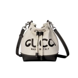 Gucci Shoulder Bag With Gucci Print Black 23Cm
