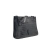 Saint Laurent Niki Shopping Bag In Crocodile Embossed Leather Black 33Cm