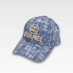 Chanel CC Embroidery Baseball Cap Blue
