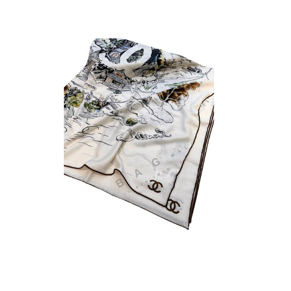 Chanel silk scarf