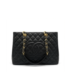 Chanel Grand Shopping Tote Quilted Caviar