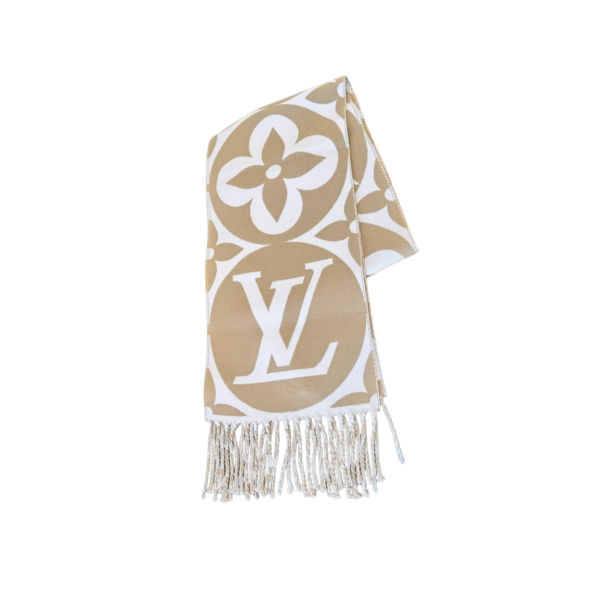 Louis Vuitton LV Medallion Wool Scarf