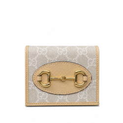 Gucci Horsebit 1955 Card Case Wallet Beige 621887 92Tcg 9761