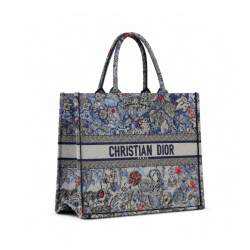 Large Dior Book Tote Denim Dior (42 X 35 X 18.5 Cm)