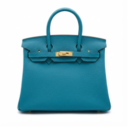 Hermes Birkin 30 Blue Jean Epsom Gold Hardware