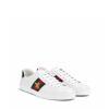 Gucci Ace Embroidered Sneaker Bee White