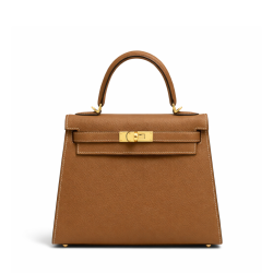 Hermes Kelly Sellier 25 Chai Epsom Gold Hardware