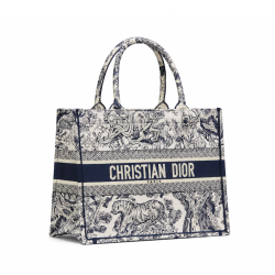 Large Dior Book Tote Blue Toile De (42 X 35 X 18.5 Cm)