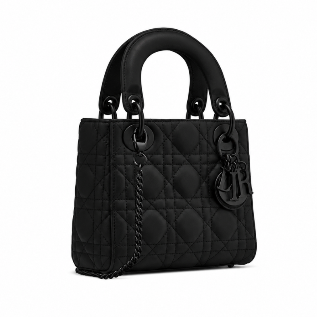Mini Lady Dior Bag Black Calfskin 17cm