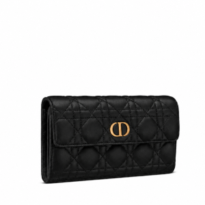 Dior Caro Wallet Black