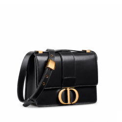 Dior 30 Montaigne Bag Black Box Calfskin