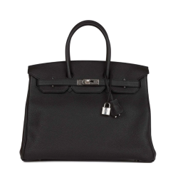 Hermes Birkin 35 Black Togo Palladium Hardware