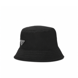 Prada Renylon Bucket Hat Sliver Black