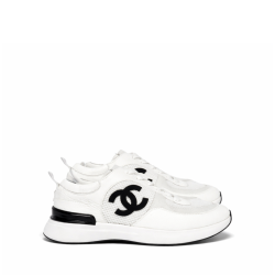 Chanel Cc Sneakers White
