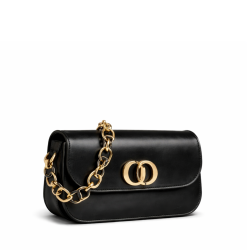 30 Montaigne Avenue Bag Black Box Calfskin