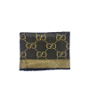 Gucci GG Jacquard Silk Wool Shawl Black And Gold