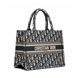 Small Dior Book Tote Blue Dior (26.5 X 21 X 14 Cm)