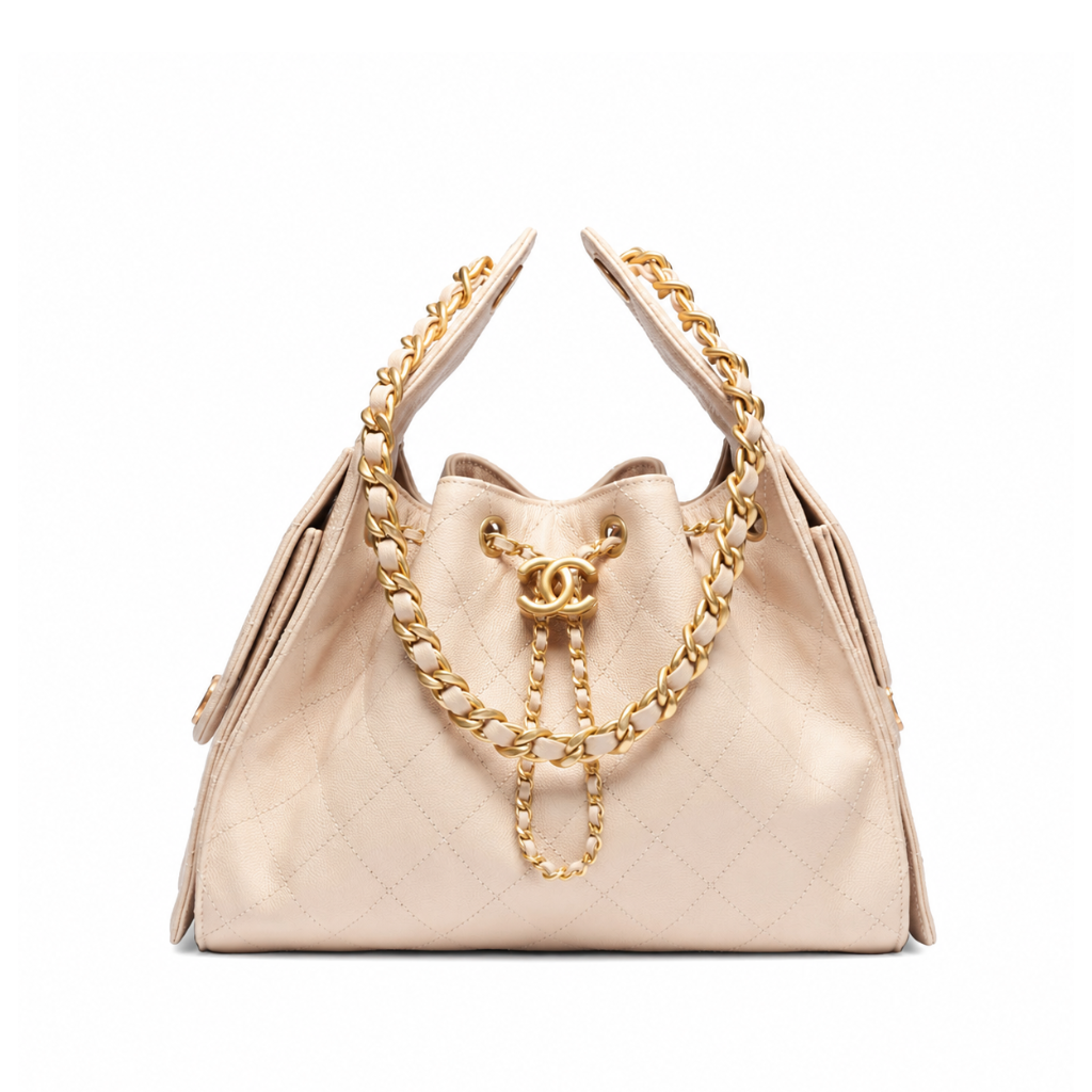 Chanel 25 Small Handbag 25cm Beige