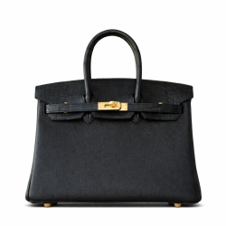 Hermès Birkin Touch 30 Bag Niloticus Togo Black Gold Hardware